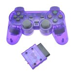 PS2 Wireless Gamepad Manufacturer - OEM 2.4G Transparent Vibration Motor Retail Package