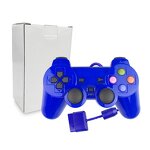 Wired Joystick Manufacturer - OEM Classic Varnish Blue Joypad for PS2 Controller