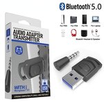 Bluetooth Audio Adapter Manufacturer - OEM 2 in 1 USB 5.0 Dongle for PS5 PS4 PC Headset