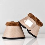 Overreach Bell Boots Manufacturer - OEM Shiny Glitter No Turn Soft Wool Sports Protection