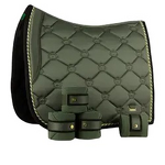 Dressage Saddle Pad Manufacturer - Wholesale Hot Sell Golden Shiny Satin Customized Logo