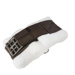 English Girth Manufacturer - Wholesale PU Leather with Black Wool Custom Logo Horse Girth