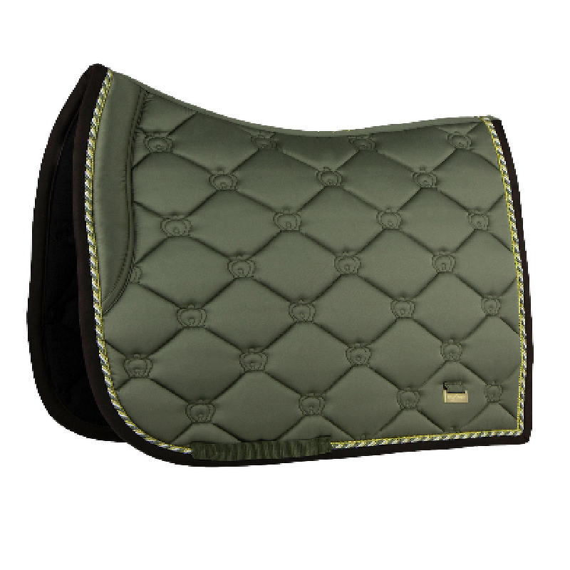 Dressage Saddle Pad Manufacturer - Wholesale Hot Sell Golden Shiny Satin Customized Logo