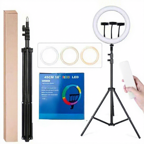 Ring Lamp Factory - Foldable RGB Ring Light Tripod Stand Custom