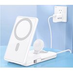 Wireless Charger Factory - Foldable 15W Fast 3-in-1 Desktop Charger Custom