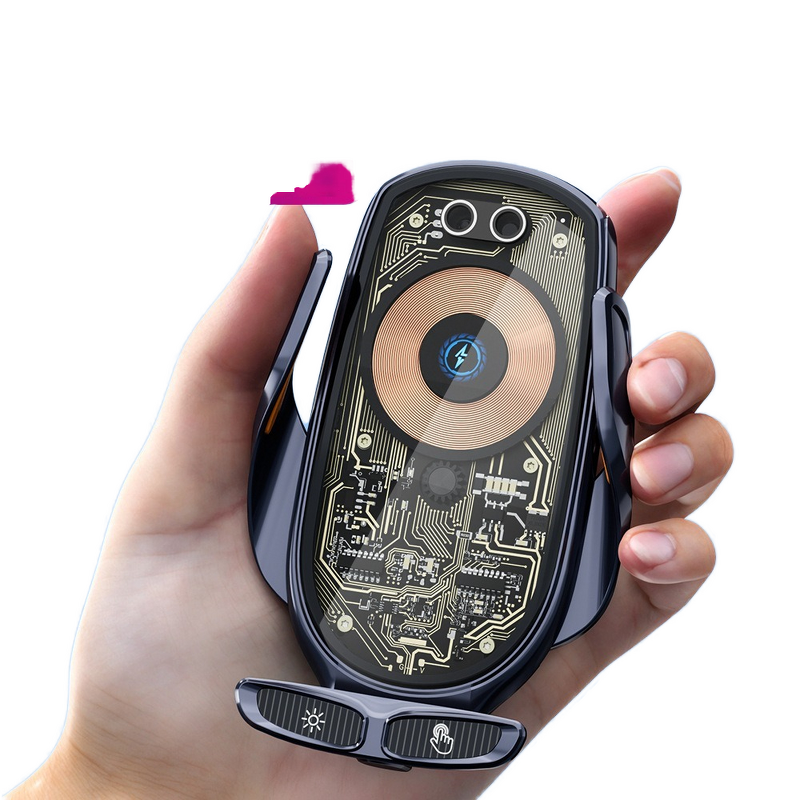 Car Charger Manufacturer - 66W Magnetic Wireless Transparent Charger OEM