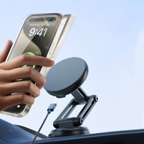 Car Phone Holder Manufacturer - 360 Degree Wireless Magnetic Charger OEM