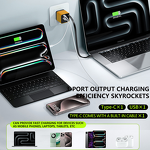 PD Charger Factory - Retractable Cable Multi-Port GaN Charger Custom