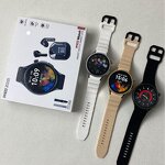 Smart Watch Manufacturer - Round 2-in-1 Smartwatch Earphones OEM/ODM