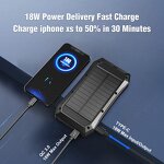 Solar Power Bank Manufacturer - Waterproof IPX6 USB C Fast Charging OEM
