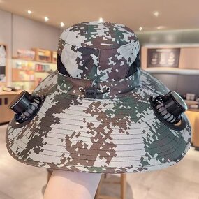 Fisherman Hat Factory - USB Solar Air Cooling Sun Hat OEM/ODM