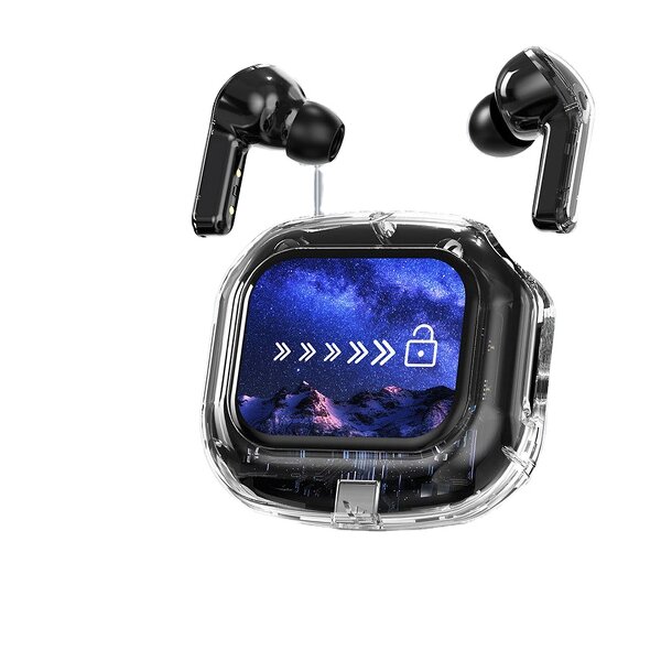 Bluetooth Headset Manufacturer - Transparent TWS Earphones Digital Display OEM