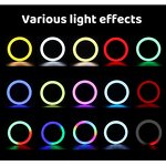 Ring Lamp Manufacturer - Folding RGB LED Ring Light Tripod Stand OEM
