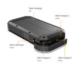 Solar Power Bank Factory - 20000mAh Wireless Fast Charging Power Station Custom