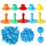 Animal Ear Tag Manufacturer - OEM Round PE Pig Sheep Sow Rabbit Tracking Tag