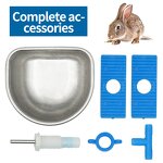 Rabbit Water Cup Manufacturer - OEM Stainless Steel Small Size Cage Fixing Drinking Bowl