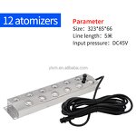 Mist Maker Manufacturer - OEM 12 Head Factory Direct Ultrasonic Water Fountain Fogger