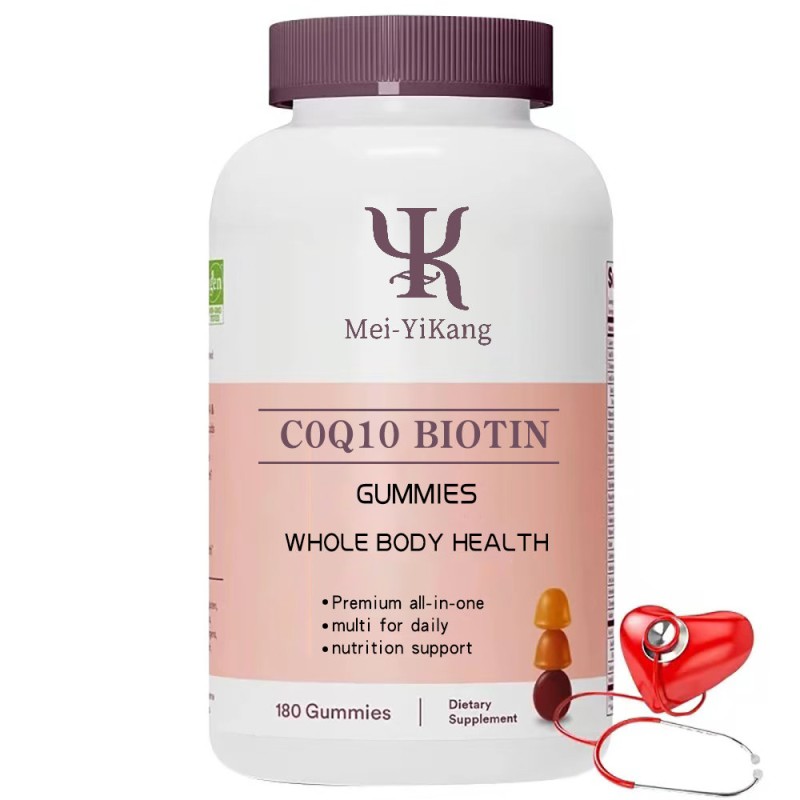 COQ10 Gummy Factory - OEM Biotin Whole Body Energy Immune Candy