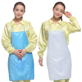 ESD Apron Manufacturer - OEM Washable Industrial Conductive Fiber Cleanroom