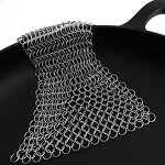 Cast Iron Grill Scraper Manufacturer - Stainless Steel Skillet Sponges