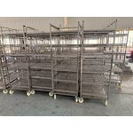 Food Trolley Factory - 15 20 Tier Stainless Steel Tray Rack Cart