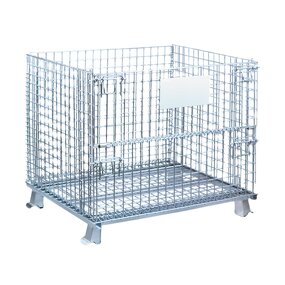 Collapsible Container Manufacturer - Galvanized Steel Foldable Cage