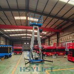 Aluminum Mast Lift Manufacturer - OEM Single Column 6m Height Indoor Maintenance