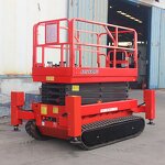 Scissor Lift Manufacturer - OEM 14m 500kg Crawler Dual Power Electric for Construction