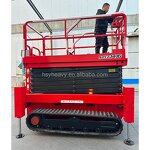Scissor Lift Manufacturer - OEM 320kg 8m-14m Self-propelled Tracked Aerial Elevating