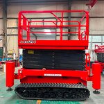 Scissor Lift Manufacturer - OEM 8m Mobile Crawler 4WD Rough Terrain OSHA Approved