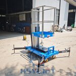 Aluminum Mast Lift Manufacturer - OEM Single Column 6m Height Indoor Maintenance