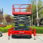 Scissor Lift Manufacturer - OEM 14m 500kg Crawler Dual Power Electric for Construction