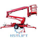 Boom Lift Manufacturer - OEM Portable Hydraulic Tow Behind Trailer Cherry Picker