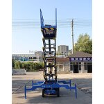 Scissor Lift Manufacturer - OEM 500kg-3t 4m-24m Mobile Manual Hydraulic Scaffolding