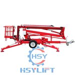 Boom Lift Manufacturer - OEM Portable Hydraulic Tow Behind Trailer Cherry Picker