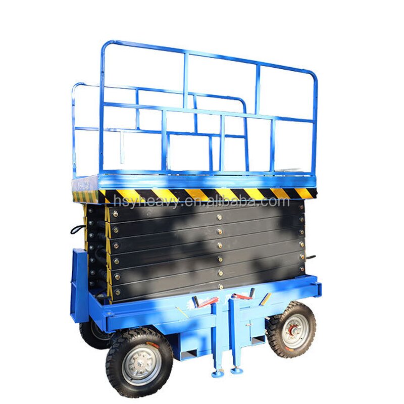 Scissor Lift Manufacturer - OEM 500kg 4m-24m Hydraulic Movable Towable Manual Mobile