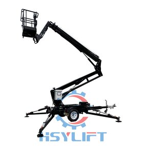 Boom Lift Manufacturer - OEM 10m-18m Articulating Towable Trailer with Hydraulic Arm