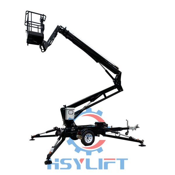 Boom Lift Manufacturer - OEM 10m-18m Articulating Towable Trailer with Hydraulic Arm