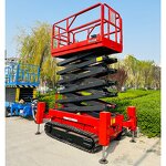 Scissor Lift Manufacturer - OEM 12m 500kg All-Terrain Tracked with Anti-Slip Platform