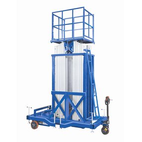 Aluminum Mast Lift Manufacturer - OEM 4m-14m Double Mast Power Scissor Tables Hydraulic