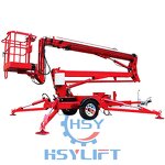 Boom Lift Manufacturer - OEM Portable Hydraulic Tow Behind Trailer Cherry Picker
