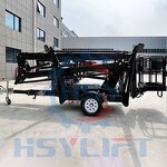 Boom Lift Manufacturer - OEM 10m-18m Articulating Towable Trailer with Hydraulic Arm
