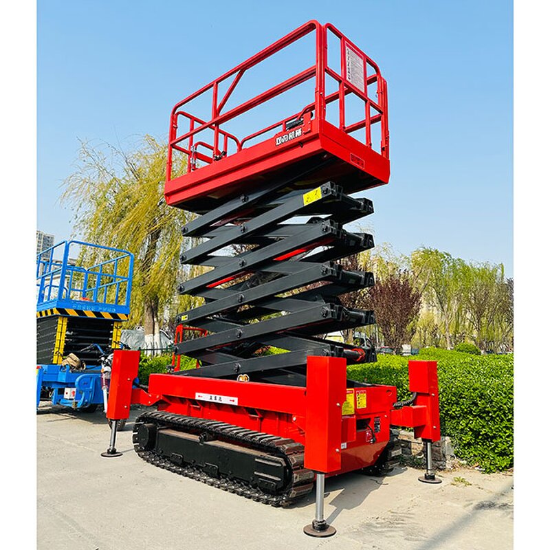 Scissor Lift Manufacturer - OEM 4m-12m 500kg Rough Terrain Tracked Hydraulic Electric