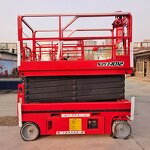 Scissor Lift Manufacturer - OEM All Terrain Self-Propelled with Pneumatic Tires Outdoor