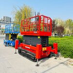 Scissor Lift Manufacturer - OEM 14m 500kg Crawler Dual Power Electric for Construction