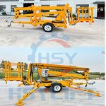 Boom Lift Manufacturer - OEM Electric Articulating Compact Trailer-Mounted Man Lift