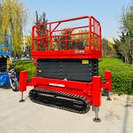 Scissor Lift Manufacturer - OEM 8m Mobile Crawler 4WD Rough Terrain OSHA Approved
