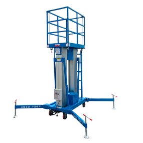 Aluminum Mast Lift Manufacturer - OEM 4m-10m 200kg 250kg Electric with Remote Controller