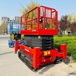Scissor Lift Manufacturer - OEM 320kg 8m-14m Self-propelled Tracked Aerial Elevating