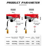 Electric Wire Rope Hoist Manufacturer - OEM High Efficiency 220V 1Ton for Production Line